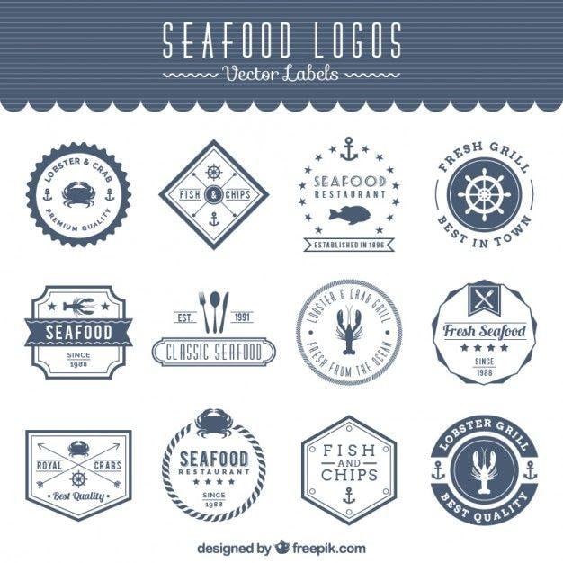 Seafood Logo - Seafood logos Vector | Free Download