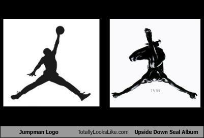 Funny Jordan Logo - Jumpman Logo By Nike Totally Looks Like Upside Down Seal Album ...