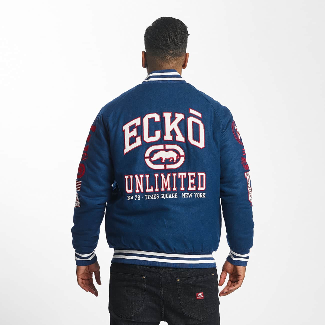 Ecko Unltd Logo - ECKO UNLTD BIG LOGO JACKET BLUE - HIP HOP SHOP