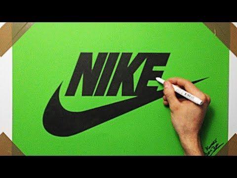 Green Nike Logo - How To Draw Nike Logo On Green Paper With Black Marker | Fan Art ...