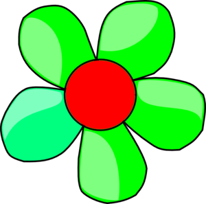 Red and Green Flower Logo - Green Flower Clip Art clip art online