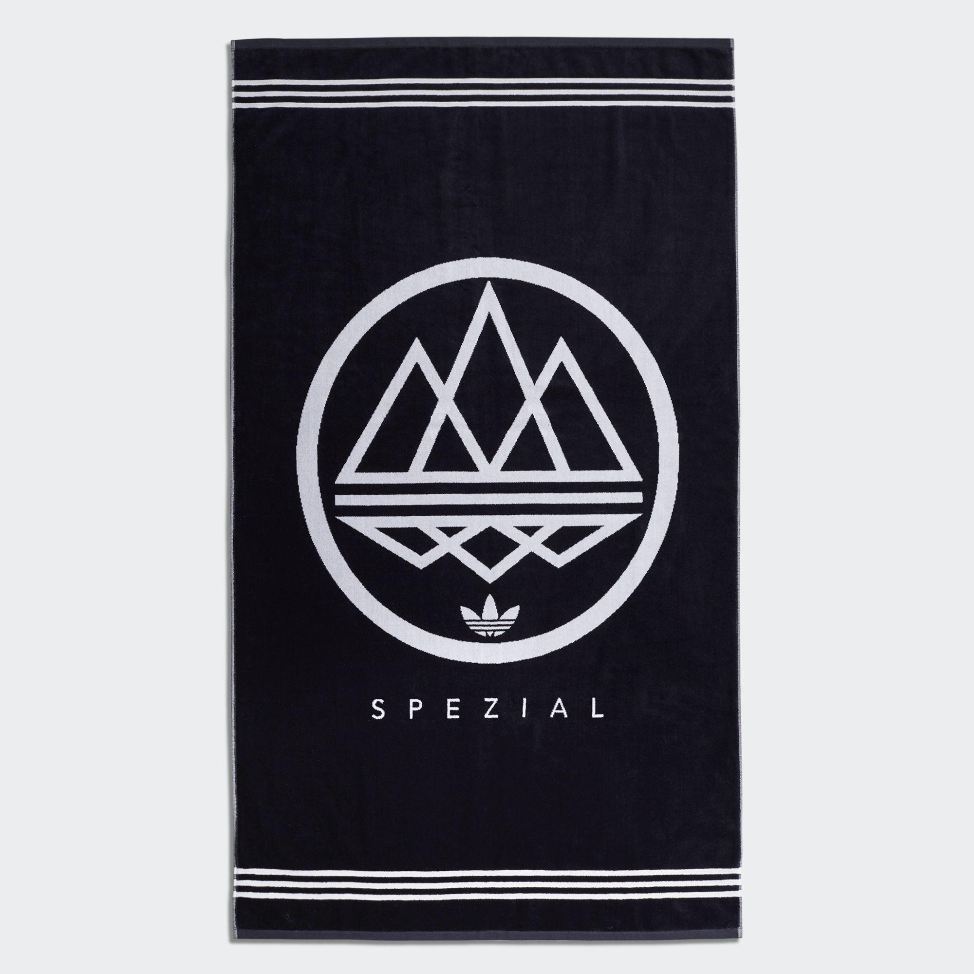 Navy White Logo - adidas Spezial Logo Towel Online Sale. Originals CF7341 Blue