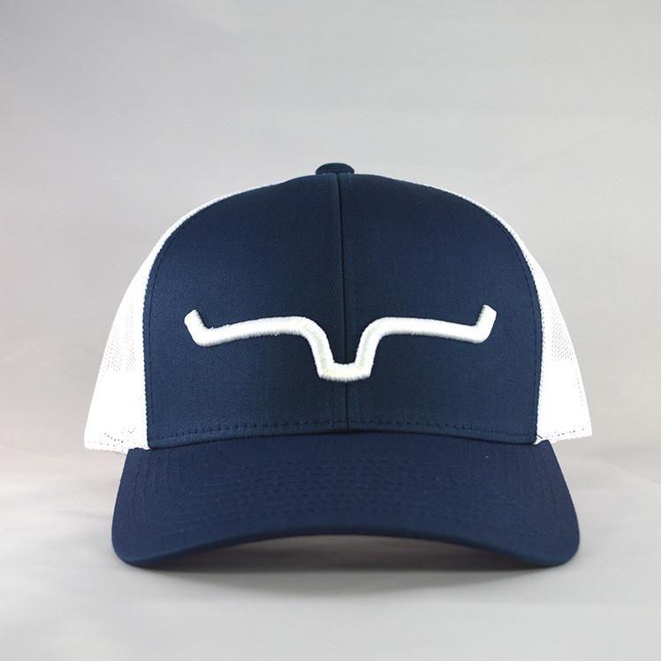 Navy White Logo - Kimes Ranch Navy and White Logo Cap