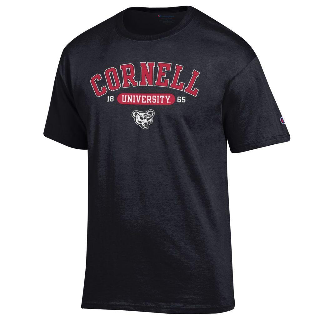Big Red Cornell University Logo - Cornell Big Red NCAA College T shirt made by Champion Black ...