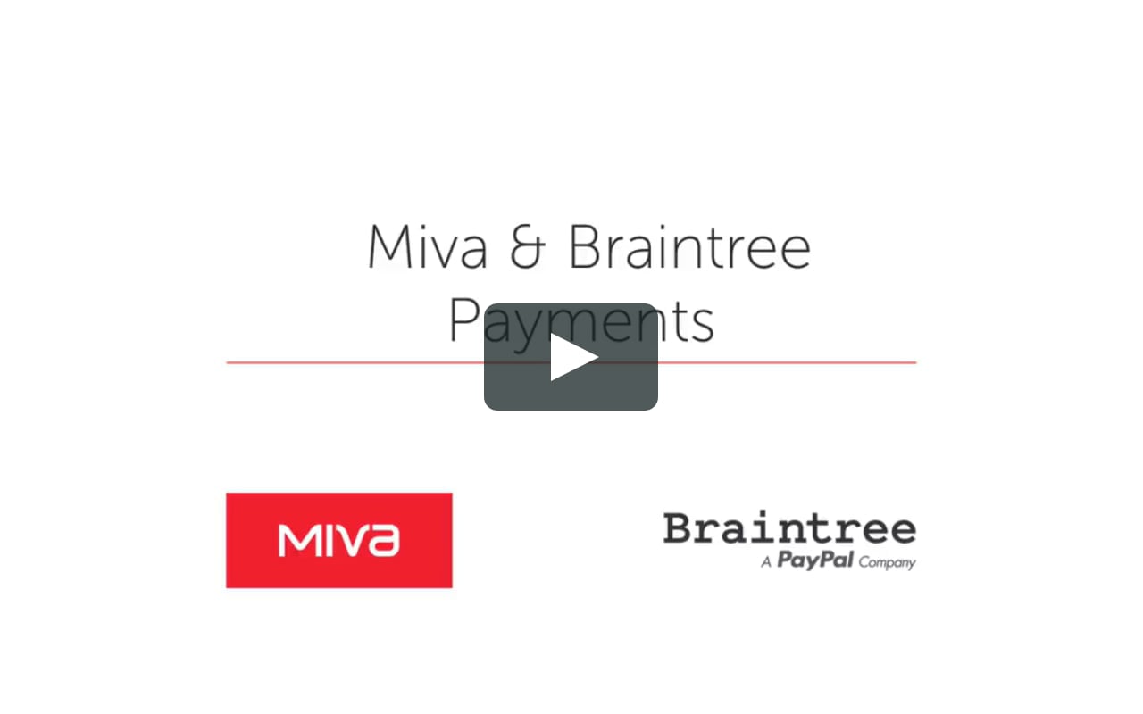 Braintree Company Logo - Miva & Braintree Payments on Vimeo