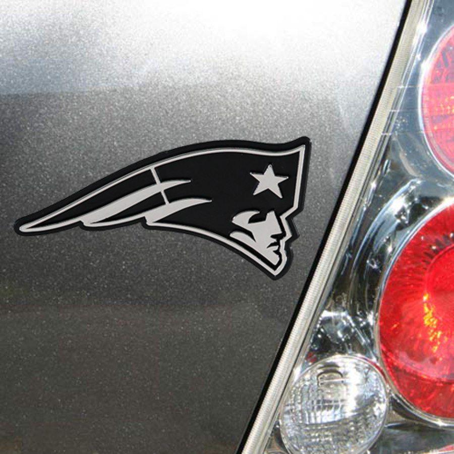 Silver Auto Logo - New England Patriots Silver Auto Emblem