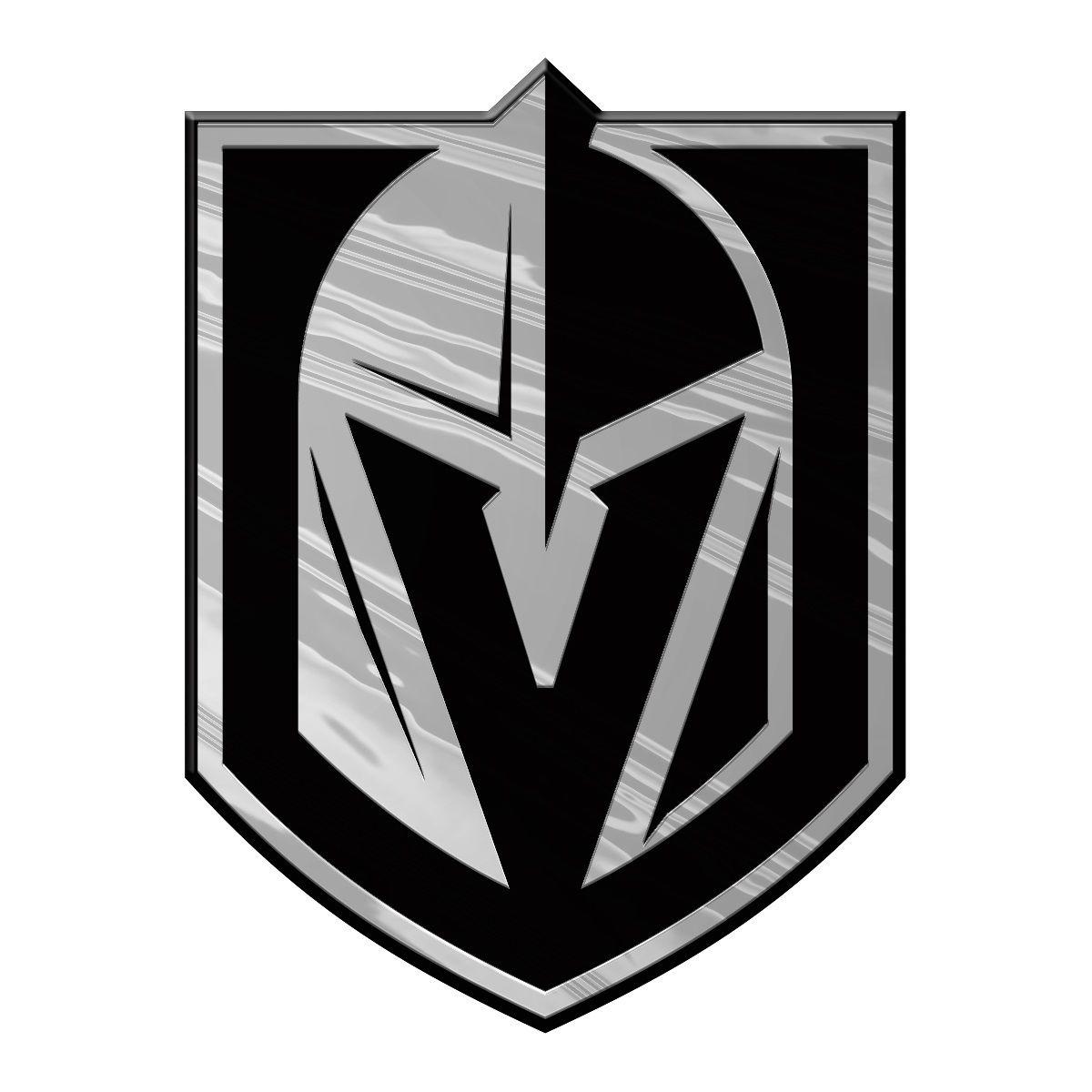 Silver Auto Logo - Vegas Golden Knights Auto Emblem Silver Chrome - My Team Outlet