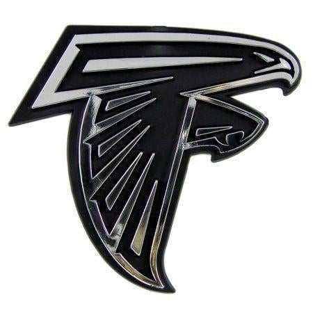 Silver Auto Logo - Atlanta Falcons Silver Auto Emblem