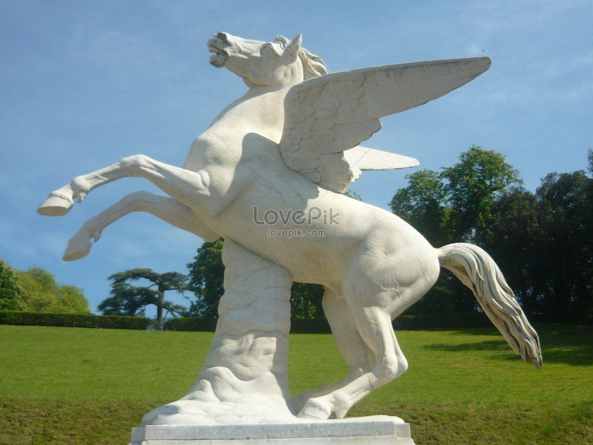 Flying White Horse Logo - The flying white horse sculpture photo image_picture free download