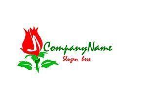 Red and Green Flower Logo - Red and green flower company logo #1029