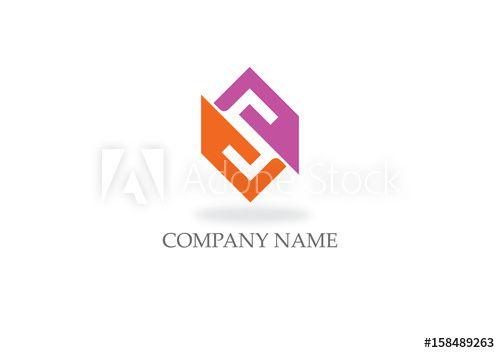 Orange Colored Company Logo - circle shape colored company logo this stock vector