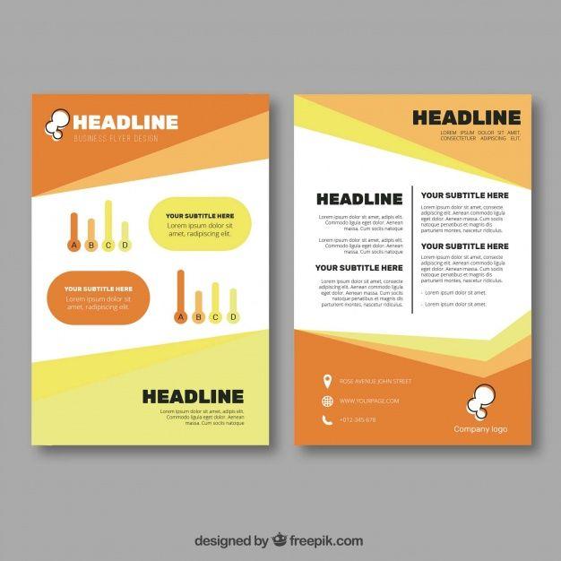 Orange Colored Company Logo - Orange and yellow business cover template Vector | Free Download