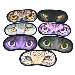 Travel Owl Eye Logo - Home Travel Cat Owl Sleeping Eye Mask Sleep Eye Shade Cover
