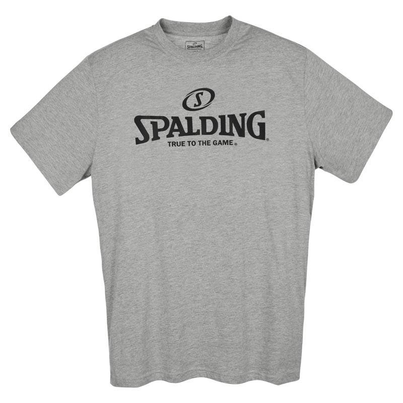 Spaulding Logo - Spalding Logo S/S Grey buy and offers on Goalinn