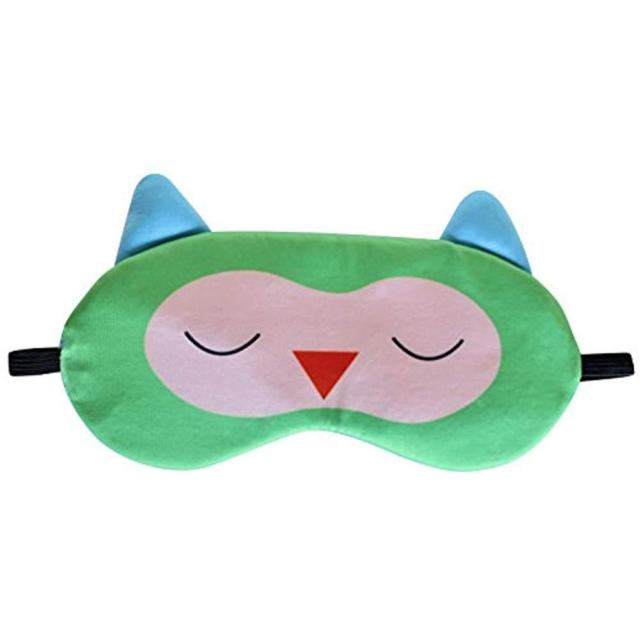 Travel Owl Eye Logo - Sleep Eye Mask for Kids Airplanes Cars Sleeping Naps Gifts