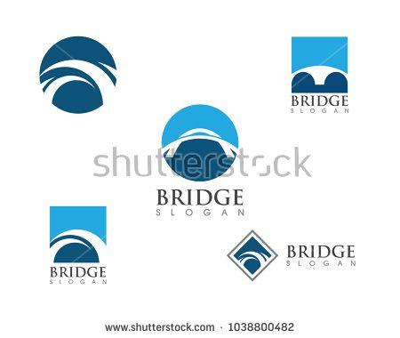 Great Corporate Logo - Bridge icon vector illustration Logo template design. corporate