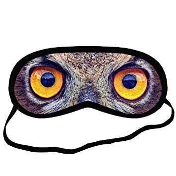 Travel Owl Eye Logo - Amazon.com: Personalized Sleeping Mask With Owl Eyes Comfortable Eye ...