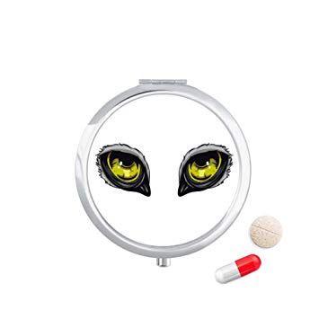Travel Owl Eye Logo - Cartoon Animal Owl Eye Decoration Travel Pocket Pill