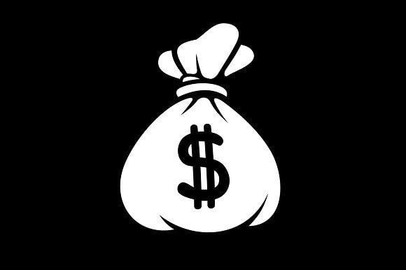 Money Bag Logo - Dollar Money Icon with Bag ~ Icons ~ Creative Market