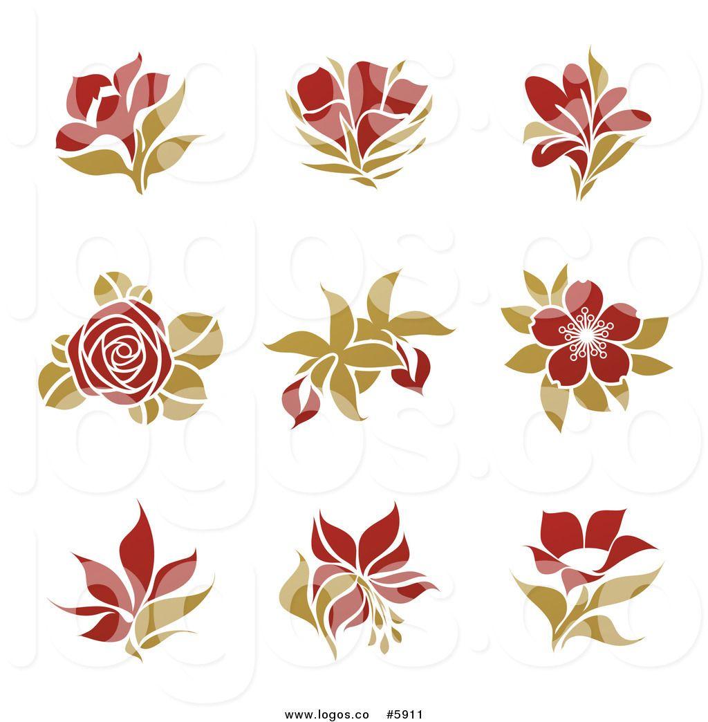 Red and Green Flower Logo - 12 Best Photos of Red And Green Daisy Logo - Green Flower with Red ...