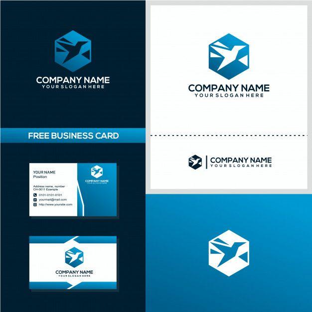 Geometric Bird Logo - Geometric bird logo and business card design Vector | Premium Download