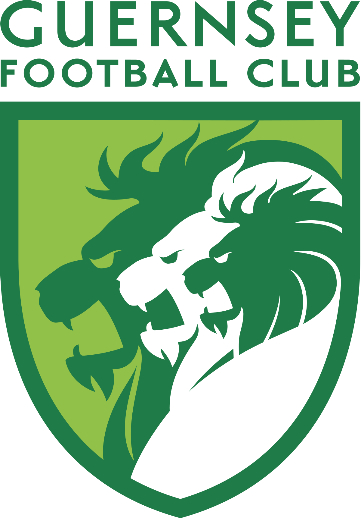 Green Football Logo - Guernsey F.C