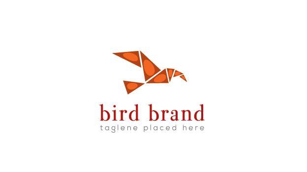 Geometric Bird Logo - Geometric bird vector logo by Logohill. Animals & Pets