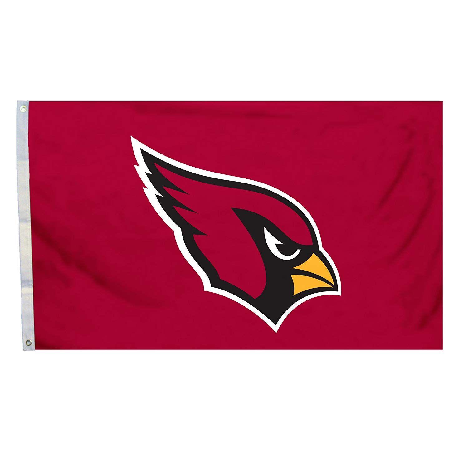 Arizona Cardinals Bird Logo - Amazon.com : NFL Arizona Cardinals Flag With Grommets, 3 X 5 Feet