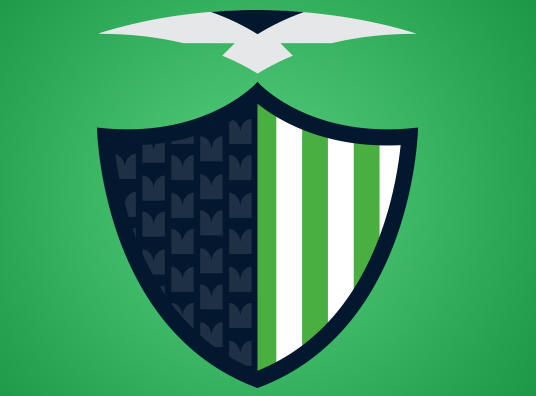 Green Football Logo - American Football Logos redesigned in European Football logo styles ...