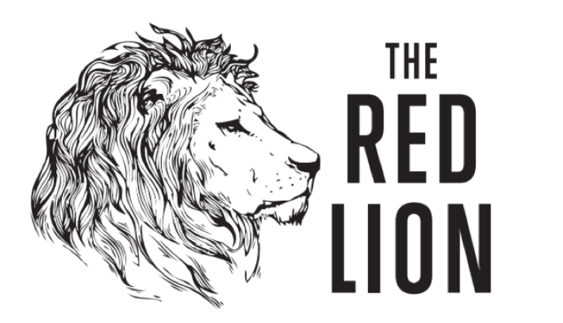 Red Lion Head Logo - Red Lion Newborough