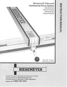 Biesemeyer T-Square Logo - Delta Rockwell Biesemeyer T-Square Commercial Fence Instructions | eBay