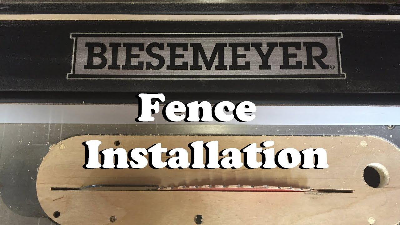 Biesemeyer T-Square Logo - Biesemeyer Fence Installation - YouTube