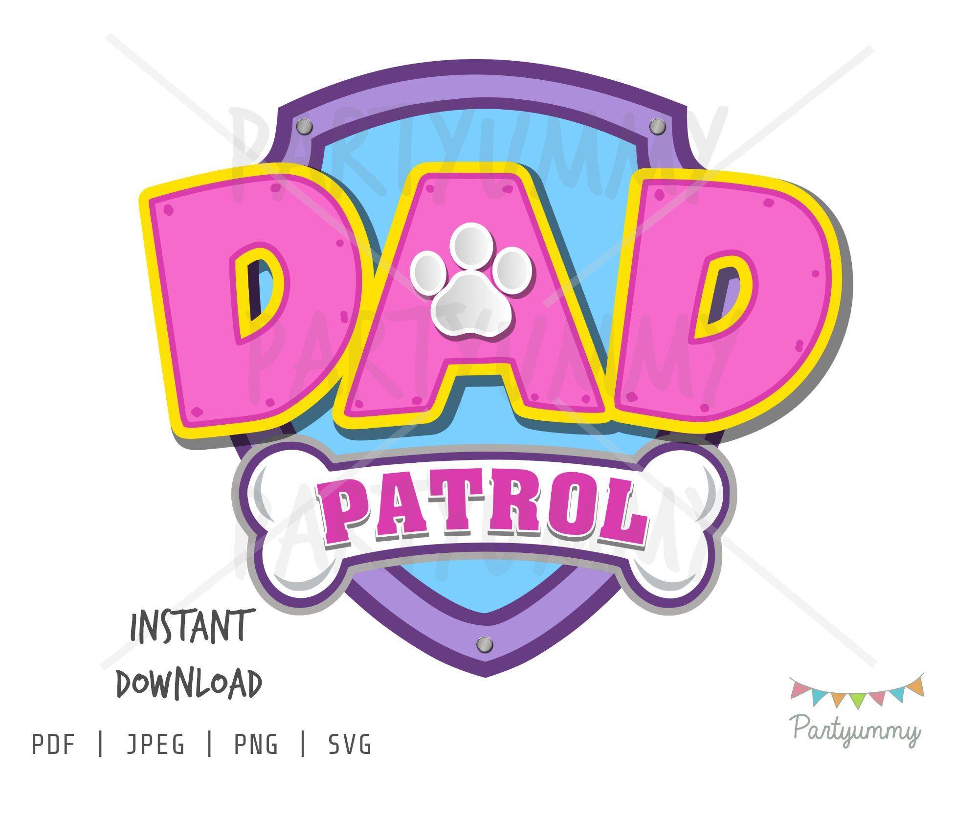 Pink Girl Logo - Logo Paw Patrol pink girl version for Dad to print and cut 11