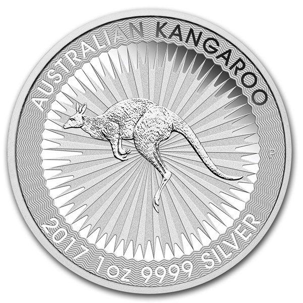 Kangaroo Red Circle Inside Logo - 1 oz Australian Kangaroo Silver Coins for Sale | Money Metals Exchange®