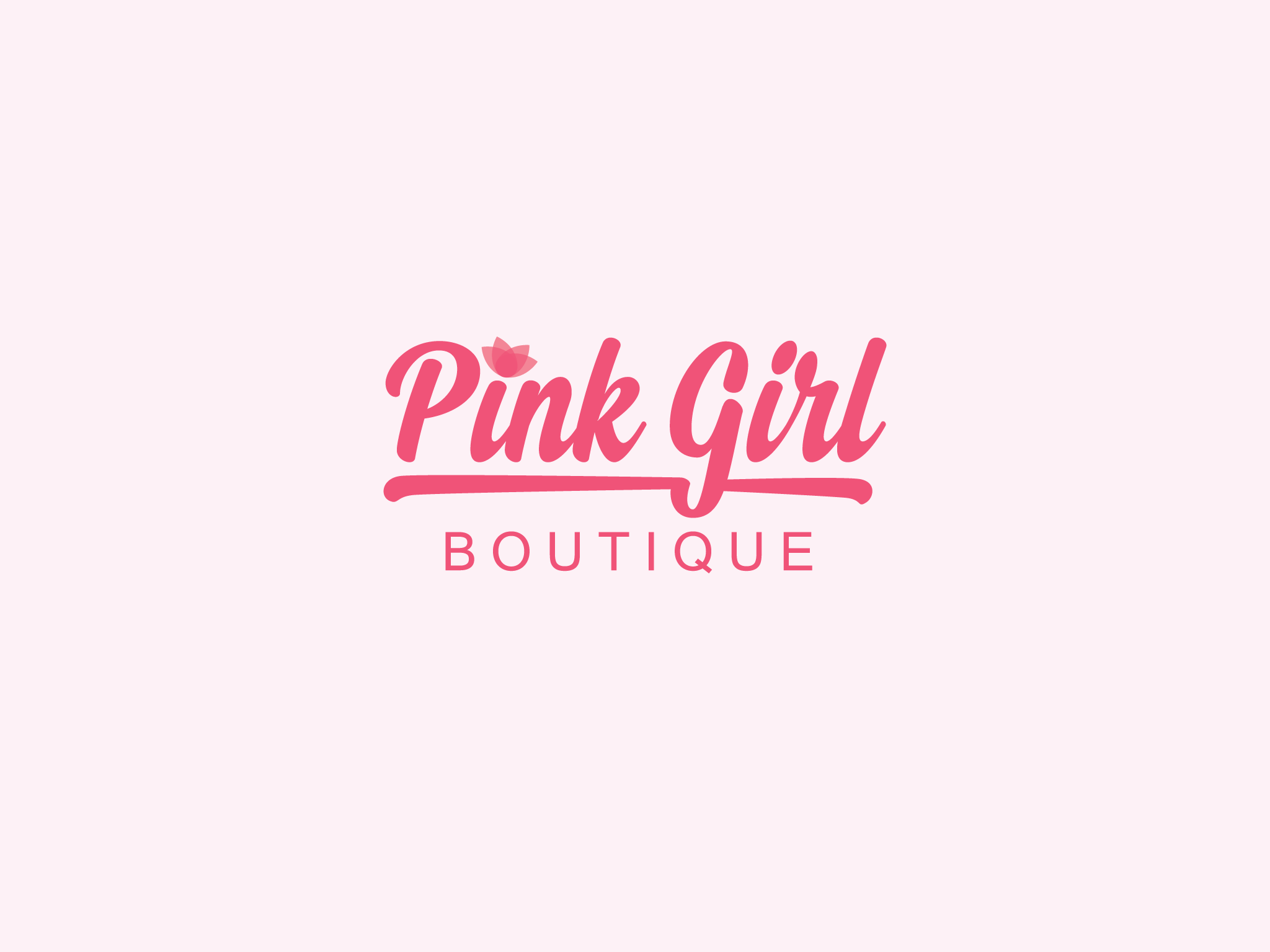 Pink Girl Logo - Logo Pink Girl Boutique