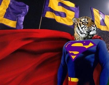 Tiger Superman Logo - Superman LSU Tiger | Profile Pics, and LSU Tigers FLASH anim… | Flickr