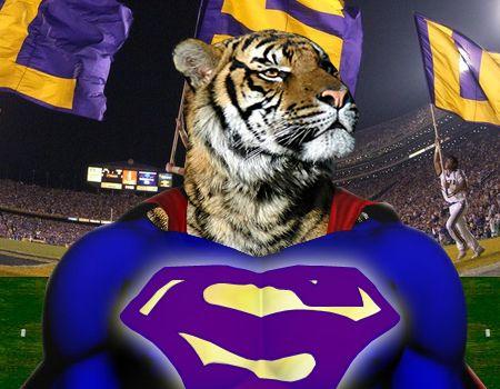 Tiger Superman Logo - Superman LSU Tiger | Profile Pics, and LSU Tigers FLASH anim… | Flickr