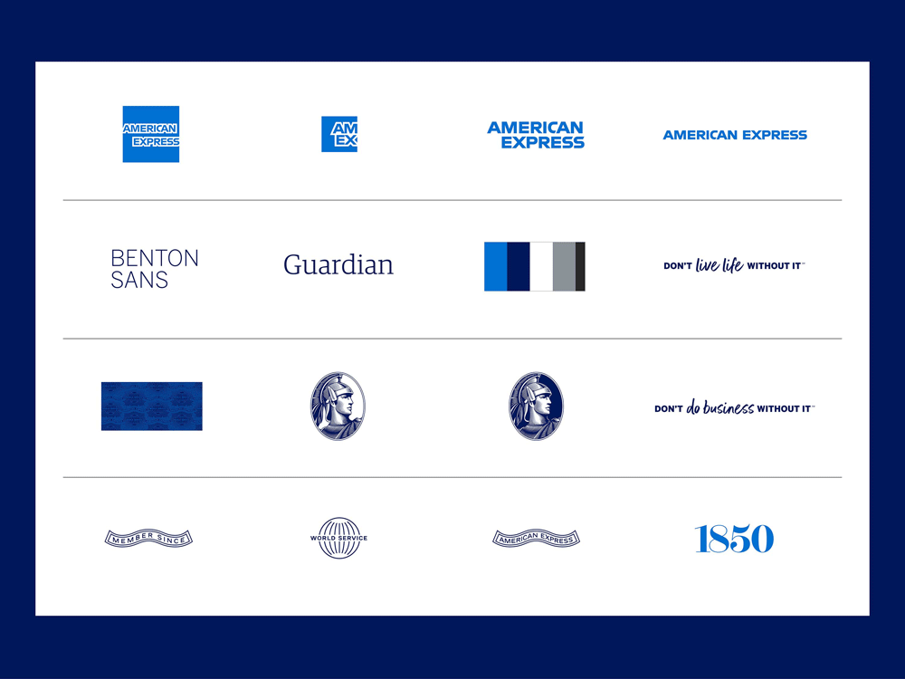 Blue Rectangle Logo - Brand New: New Logo and Identity for American Express by Pentagram