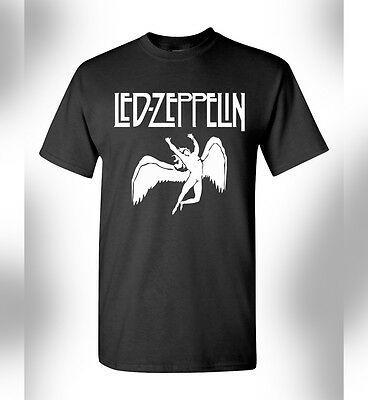 English Rock Band Logo - LED ZEPPELIN T-shirt Classic English Rock Band Logo Jimmy Page ...