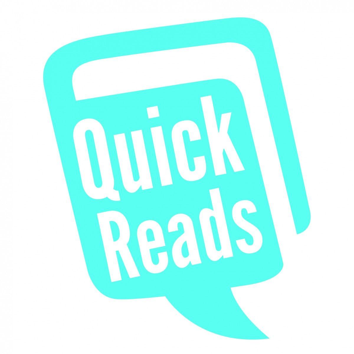Blue Rectangle Logo - Quick Reads logo blue