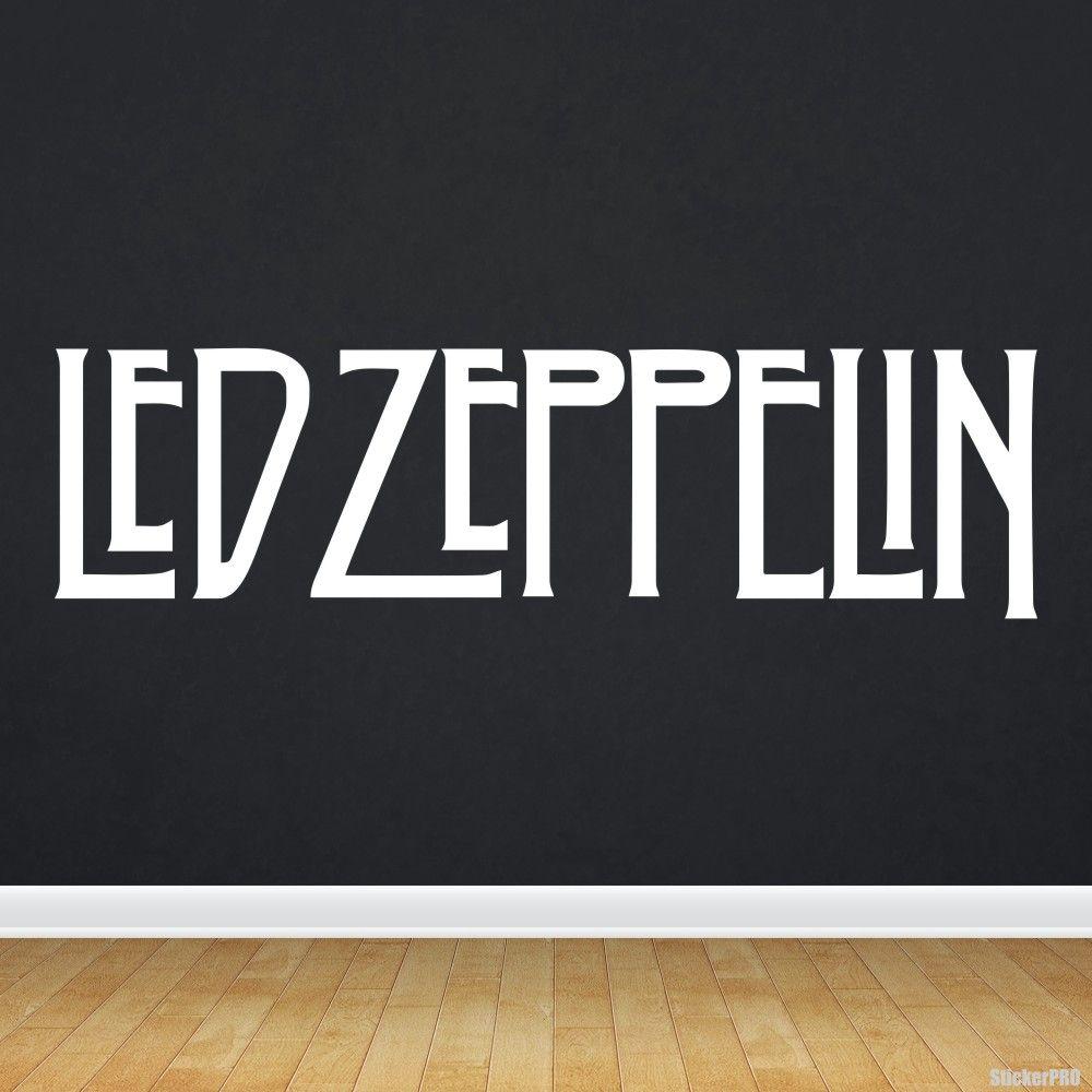 English Rock Band Logo - Decal Led Zeppelin English rock band logo vinyl decals for car