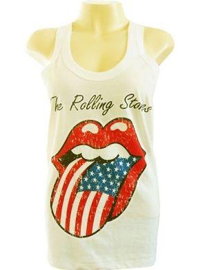 English Rock Band Logo - The Rolling Stones English Rock Band Women Vest Classic Logo Tank ...