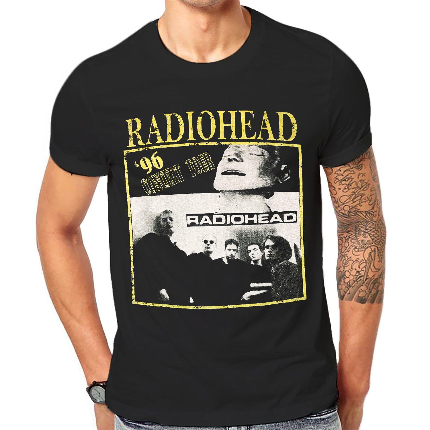English Rock Band Logo - New Radiohead English Rock Band Logo Men/'s Black T Shirt Size S 3XL