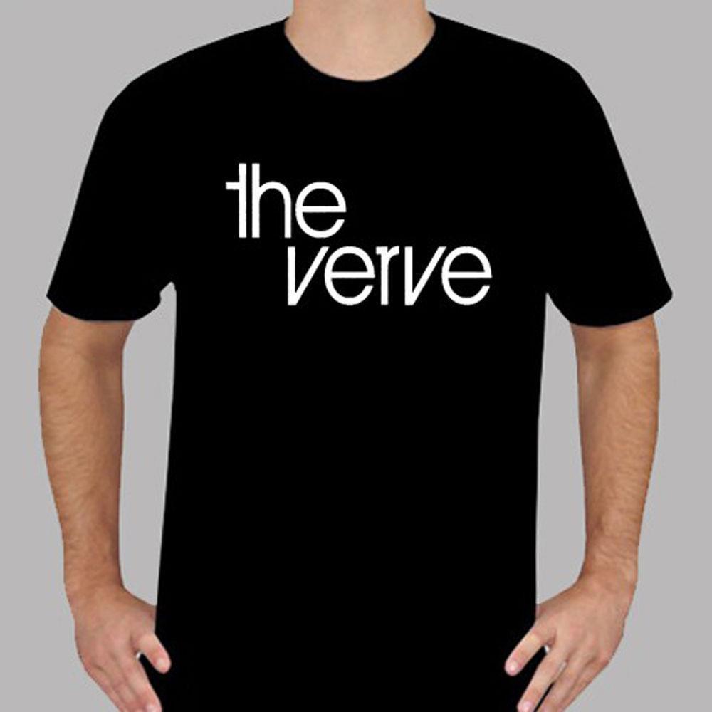 English Rock Band Logo - New The Verve English Pop Rock Band Logo Men'S Black T Shirt Size S ...