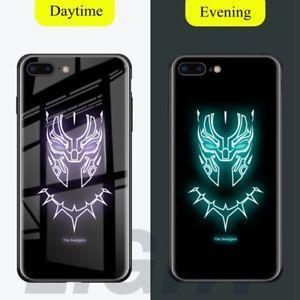 Tiger Superman Logo - Batman Superman Tiger Luminous Tempered Glass Case For Apple iPhone ...