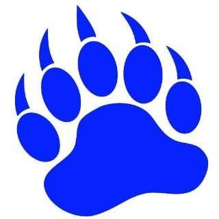 Blue Bear Paw Logo - GRIZZLY BEAR PAW PRINT Vinyl Decal Sticker 5 BLUE | tats | Pinterest ...