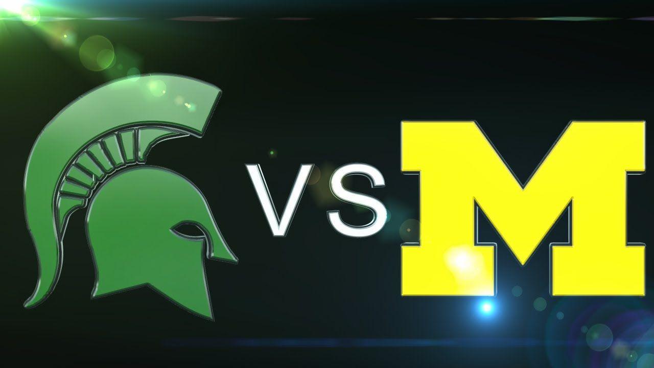 U of M Football Logo - CBS Sports has Michigan State comfortably ahead of Michigan in early ...