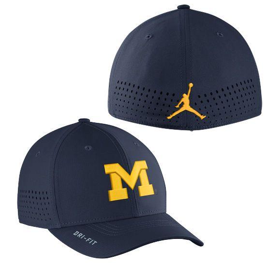 U of M Football Logo - Jordan University of Michigan Football Navy Vapor Sideline Dri-FIT ...