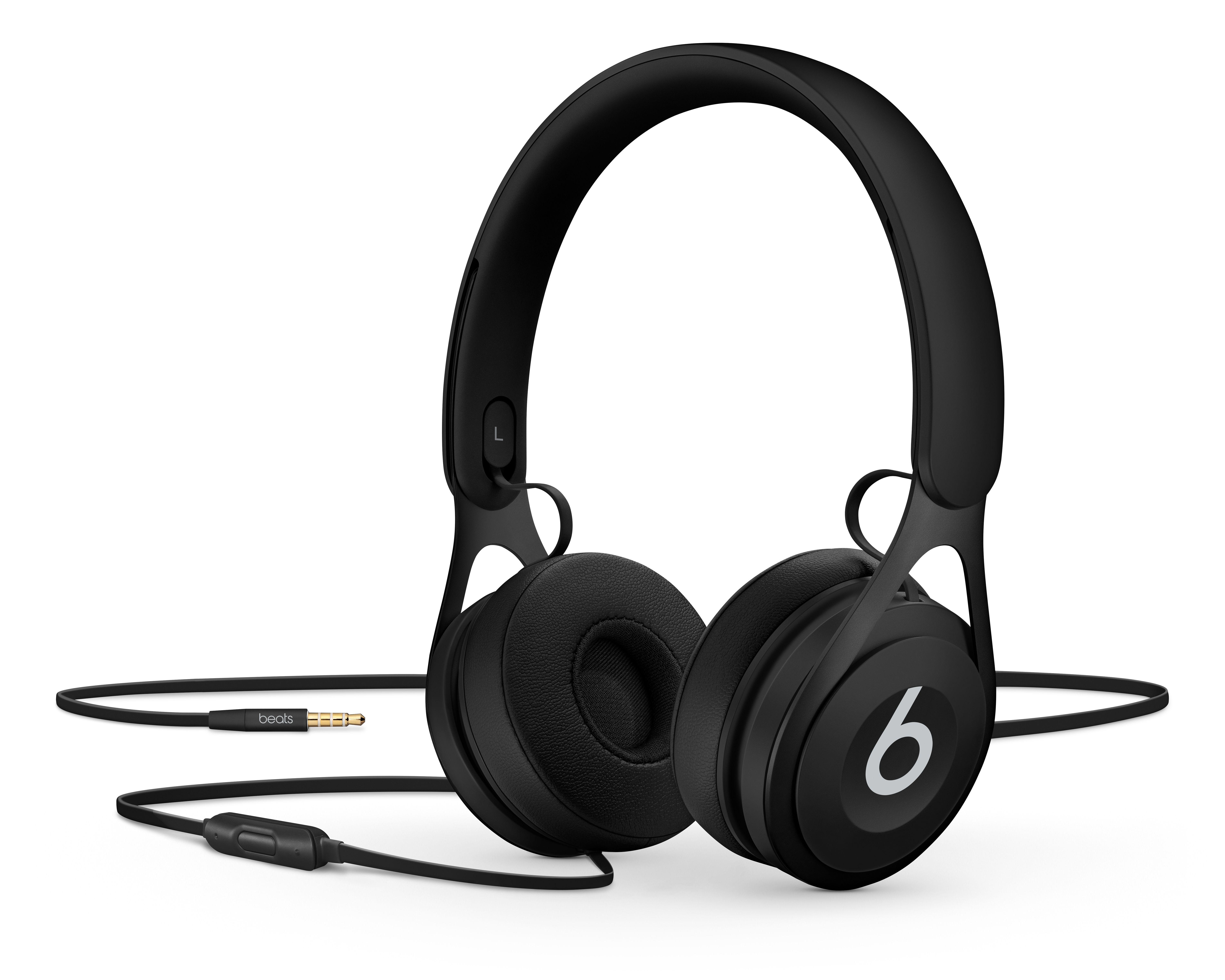 Black and White Beats Logo - Beats EP On-Ear Headphones - Black - Apple (AE)