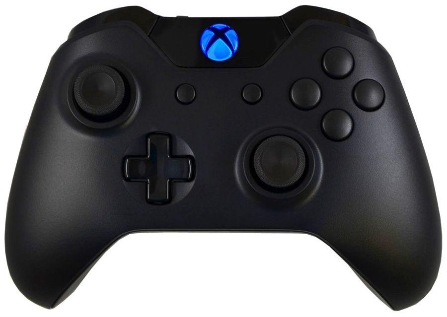 Electric Black Xbox Logo - Black Out - Modded Xbox ONE Controller